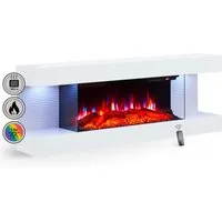Balderia Elektrokamin Lumina, Wandkamin, 3D-Flammeneffekt, LED-Beleuchtung, Thermostat, Timer