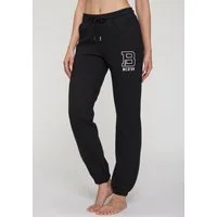 Bench. Loungewear Jogginghose mit seitlichen Taschen und Logoprint, Loungewear
