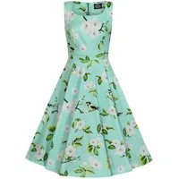 Hearts & Roses London A-Linien-Kleid Andrea Floral Swing Dress Rockabella Vintage Retro
