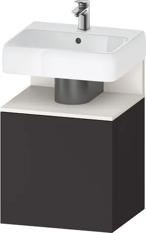 Duravit Qatego Waschtischunterbau wandhängend Graphit Supermatt 490x420x645 mm - QA4077R84800000 QA4077R84800000