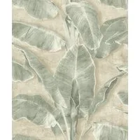 Rasch Vliestapete Cuba - Selbstklebende Tapete Dschungel von tesa® x rasch®, strukturiert, tropisch, botanisch, (1 Rolle, 1 St), selbstklebend, 6,00m x 0,53m