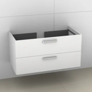 Artiqua 412 Waschtischunterschrank für Ventuno T0019 Weiß Glanz, 412-WU2L-I26-7050-68 412-WU2L-I26-7050-68