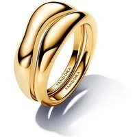 Pandora Fingerring 163264C00, Ring-Set für Damen Goldfarben