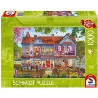 Schmidt Spiele Puzzle Haus im Frühling, 1000 Puzzleteile