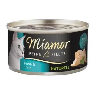 Miamor Feine Filets Naturelle Huhn und Thunfisch 48x80 g