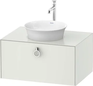 Duravit White Tulip Konsolenwaschtischunterbau wandhängend Weiß Seidenmatt 800x550x408 mm - WT498003 WT4980036360010