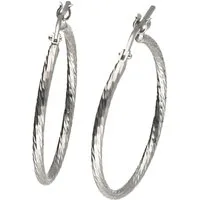 Firetti Paar Creolen Schmuck Geschenk Silber 925 Ohrschmuck diamantiert