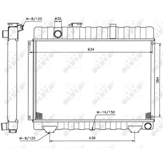 NRF Motork?hler gel?tet Mercedes T1 2,4