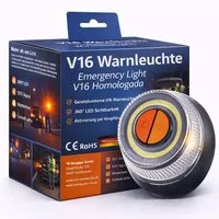 autogadget® LED-Warndreieck V16 Warnleuchte – EU-zugelassen, IDIADA 21020060 Warndreieck 2026, Warnlicht