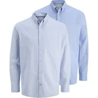 Jack & Jones Langarmhemd JJOXFORD DETAIL SHIRT LS 2 PACK MP (Packung, 2-tlg)