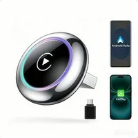 ibettertec Wireless Carplay & Android Auto Adapter,Mini & Stabiler 2-in-1-Dongle Adapter Plug und Play, zu USB Typ A, Kompatibel zu Convert Wired CarPlay/Android Auto zu Wireless, mit iOS 10+ und Fahrzeugen mit kabelgebundenem CarPlay