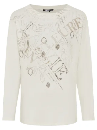 Olsen - Sweatshirt Long Sleeves almond beige mel. - Gr. - 44