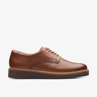 Glickly Derby Dunkelbraune Leder Schuhe