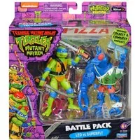 Playmates Toys Actionfigur Teenage Mutant Ninja Turtles Actionfiguren Leonardo vs. Super Fly 11 c
