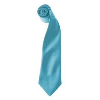 Premier Colours Herren Satin Clip Krawatte (2er Pack) (Türkis)