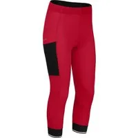 Fahrradhose SUNDRA COMFORT Capri (mit Sitzpolster) Damen 3/4 Radhose, bielastisch, tight, Normalgrößen, barbados cherry