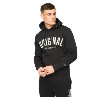Crosshatch - "Kensby" Kapuzenpullover für Herren (Schwarz)
