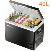 Insma Kühlbox 50W Kompressor-Kühlbox Dual-Zone Camping-Kühlschrank Touchscreen, 40L Auto Kühlschrank DC 12V/24V, AC220-240V für Auto, LKW,Boot,Camping