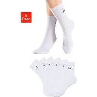 LASCANA ACTIVE Tennissocken Sportsocken Damen, Laufsocken, Wandersocken (Packung, 6-Paar, Crew Socken) mit Baumwoll Frottee