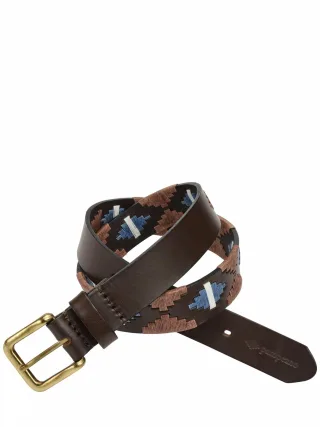 Pampeano Herren Gaucho-Gürtel Braun Rindleder