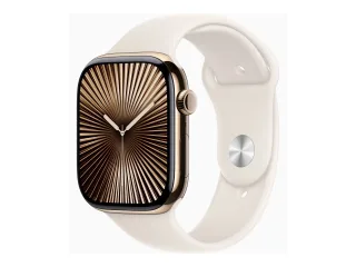 Apple Watch Series 10 (GPS + Cellular) 46mm Titan gold mit Sportarmband M/L Polarstern | mwyy3qf/a |