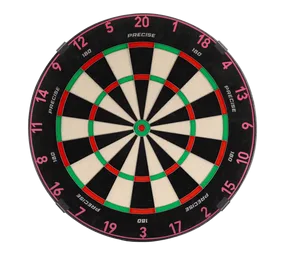 Precise 180 Endorphine Steeldartboard mit Nummernring - Cyber Pink