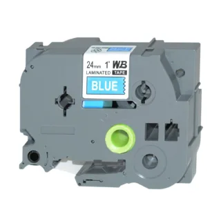 [NB]* Schriftband kompatibel für Brother TZE555 24mm white/blue