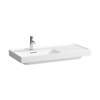 LAUFEN Waschtisch MEDA 460x1000x160 Ablage rechts o. Hl. o.Ül. Weiß, H8171180001121 H8171180001121