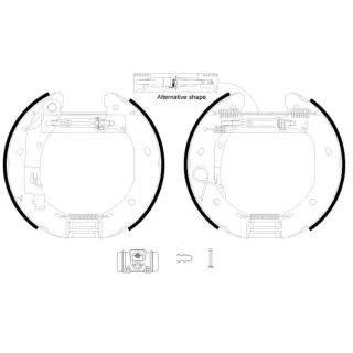 Textar Bremsbacken hinten Fiat Ducato 250