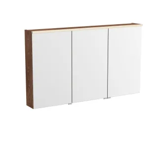VitrA New Metropole Edge LED-Spiegelschrank mit 3 Spiegeltüren 120 x 18 x 70 cm (BxTxH),67167 67167