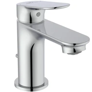 Ideal Standard Waschtisch-Armatur H75 Ceralife O Ausladung 95mm mit Ablaufgarnitur Chrom, BE110AA BE110AA