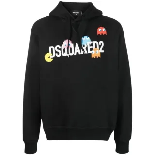Dsquared2 Pac-man Cool Fit Schwarzer Hoodie