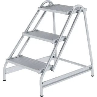 Munk Arbeitspodest einseitig begehbar Aluminium geriffelt - 050051
