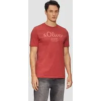 s.Oliver Kurzarmshirt T-Shirt s.Oliver x Heidi Klum: Baumwoll-T-Shirt mit Logo-Print