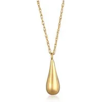Elli Kette mit Anhänger Twisted mit Tropfen Anhänger 925 Silber, Tropfen
