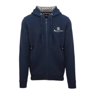 Aquascutum - "Active" Hoodie mit durchgehendem Reißverschluss für Herren (Marine)