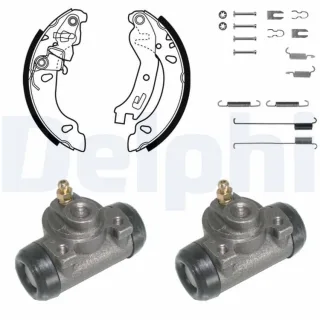 Delphi Bremsbacken vormontiert hinten Fiat Panda 169 KP1090