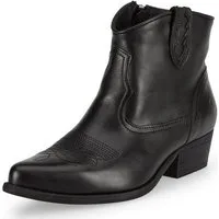 Felmini Wide Fit Stiefelette Leder . Cowboy Stiefelette