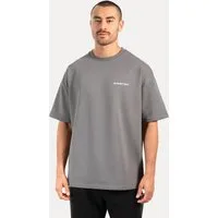 Smilodox T-Shirt Tamio, Locker geschnittenes Oversize Shirt mit Auffälligem Backprint Kurzarmshirt weiches Material Rundhalsausschnitt Streetwear Training