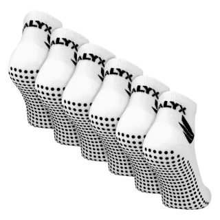 6er-Pack Herren Bambus Knöchelsocken mit Rutschfestem Grip | Verstärkter Fersen- und Zehenbereich, Weiche Rutschfeste Socken