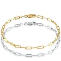 Elli Armband Set Armband Bicolor 925 Sterling Silber vergoldet