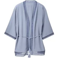 esmara Kimono Kimono kurzarm Sommer Oberteil, Polyester, Kordel, Crepe-Qualität