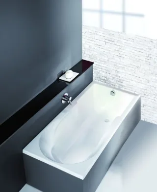 Hoesch Badewanne Spectra 1700x800 mit Duschzone Weiss 3665.010