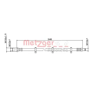 Metzger Bremsschlauch Iveco Daily 4 5 6 4111498