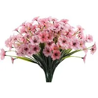 Kunstpflanze 6 Bündel Kunstblumen wie Echt Künstliche Blumen Balkon Kunstblumen, Minicloss, Frühling Künstlicher Blumenstrauß Outdoor Balkonpflanzen