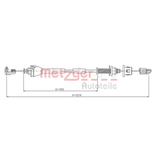 Metzger Gaszug Renault Clio Kangoo 1,4