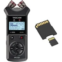 Tascam Tascam Audio-Recorder DR-07XP mit SD-Karte Digitales Aufnahmegerät (Vorteils-Set mit SD-Karte)