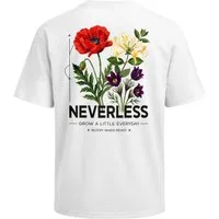 Neverless Oversize-Shirt Herren T-Shirt - Wild Flowers - Oversized Relaxed Fit Printshirt mit Print