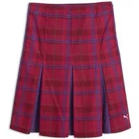 PUMA Jerseyrock T7 Pleated Tartan-Midirock Damen