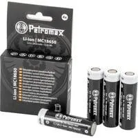 Li-Ion Akkus 18650, 3.450mAh, 4er Set für LED-Laterne Petromax LM500